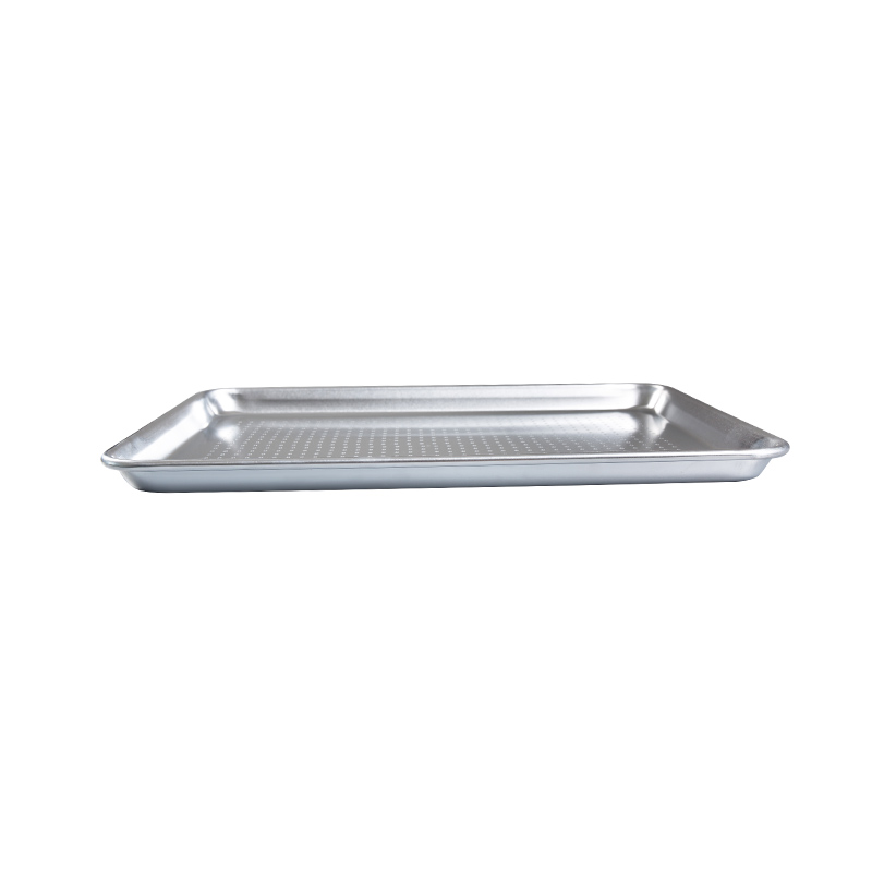 Natural at uncoated purong aluminyo perforated half sheet pan /bun pan 18-inch l x13-inch w x1-inch h (kalahating laki)