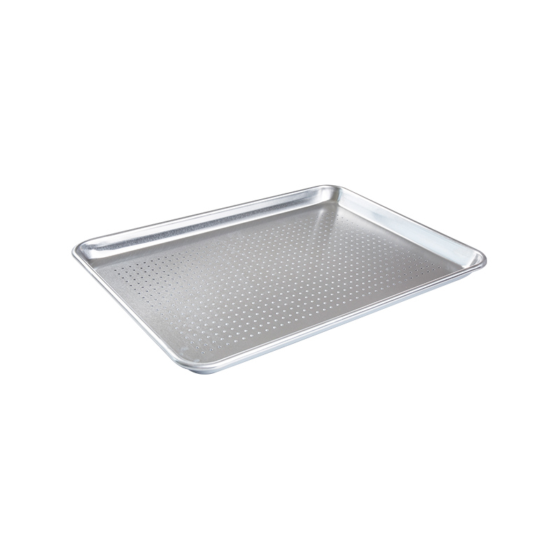 Natural at uncoated purong aluminyo perforated half sheet pan /bun pan 18-inch l x13-inch w x1-inch h (kalahating laki)